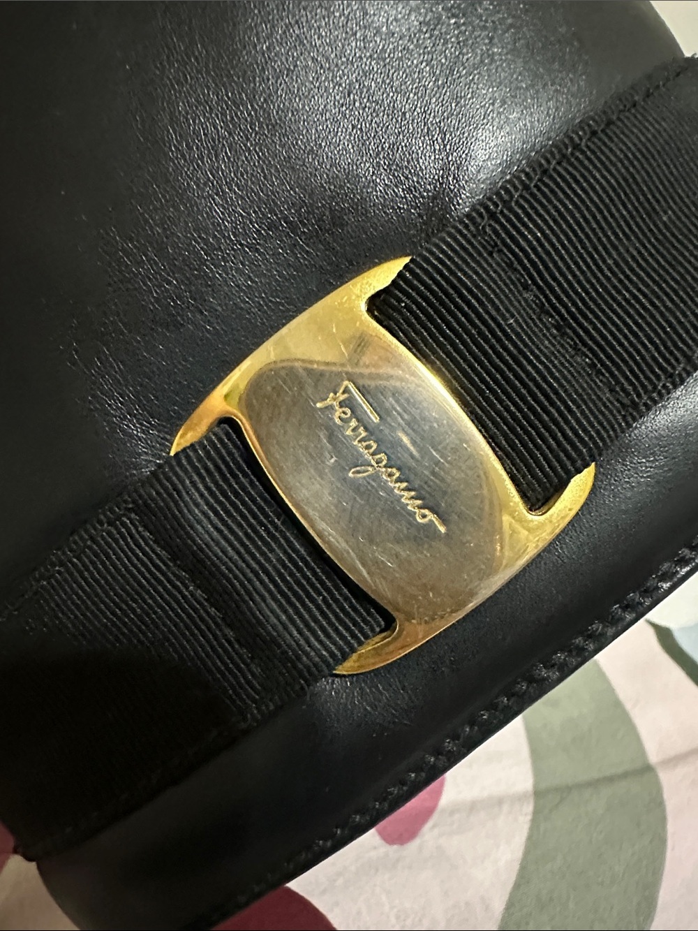Salvatore Ferragamo Black Leather Drawstring Mini Bucket/Backpack - Picture 3 of 15